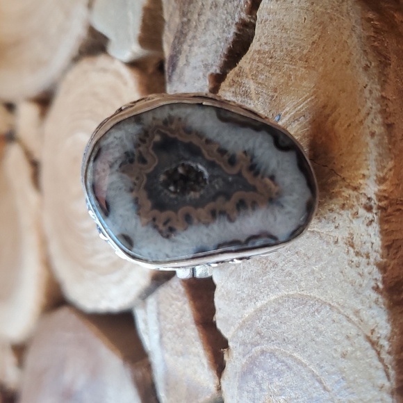 New Solar Agate 925 Silver Ring. - Picture 3 of 15